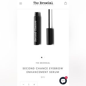 The BrowGal second chance eyebrow‎ serum. NIB. Retail 95